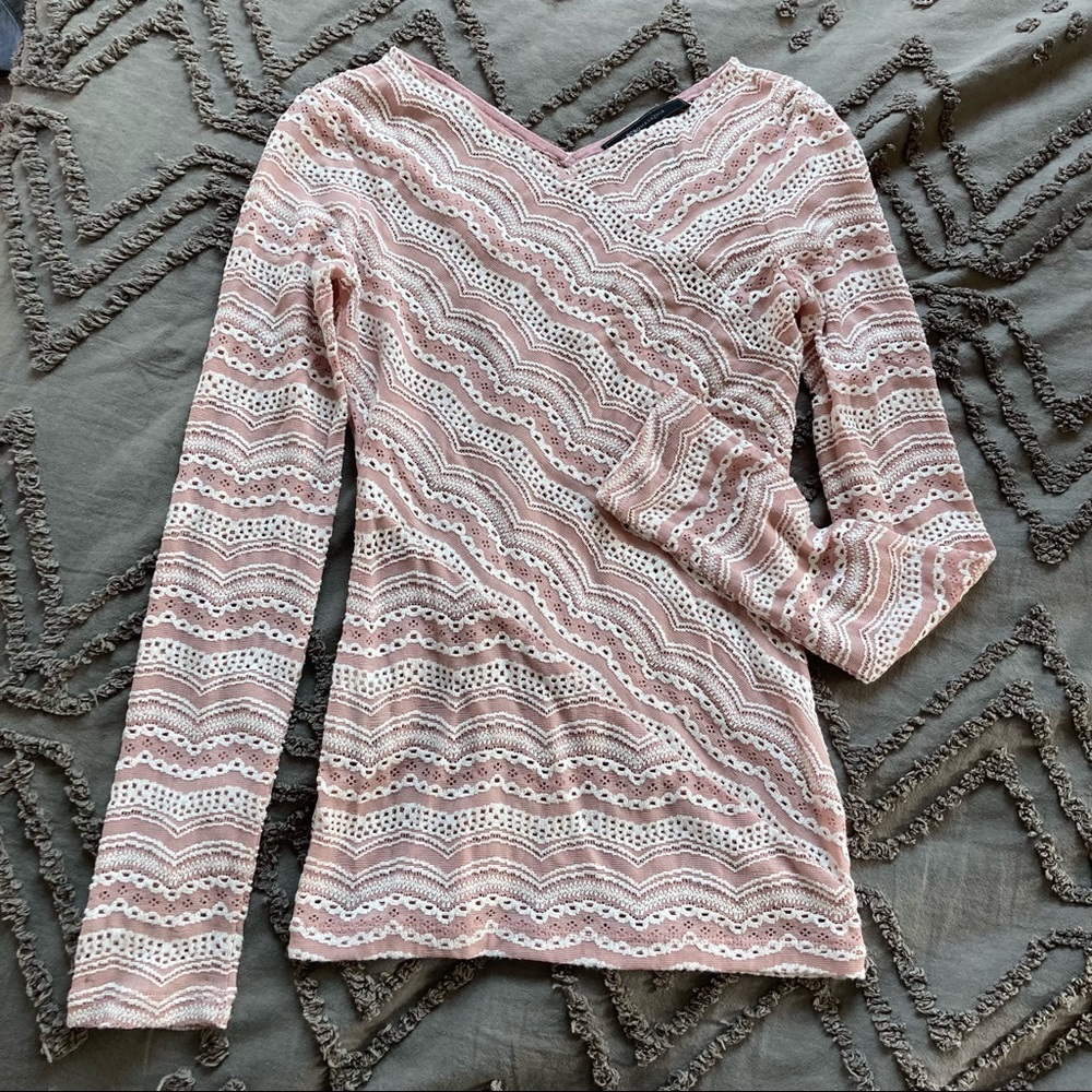 BCBG Light pink top